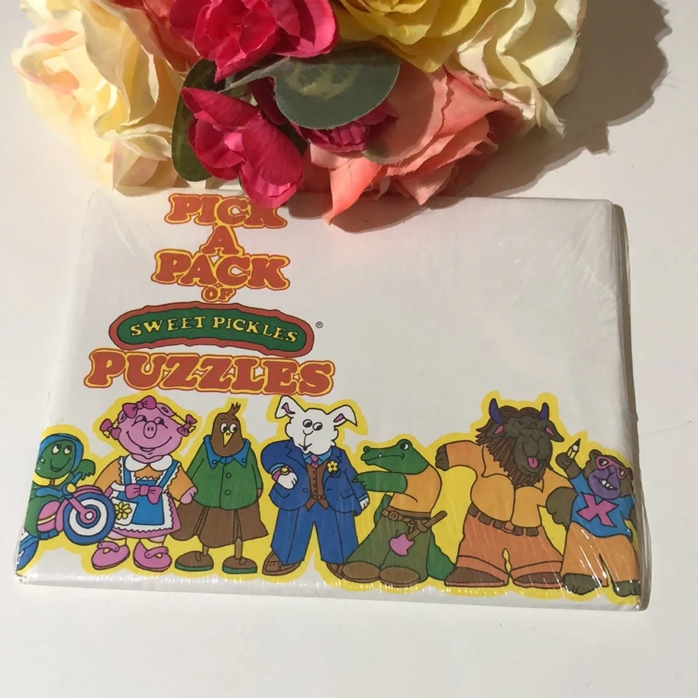 SWEET PICKLES Sealed 1978 Avon Pick A Pack of Sweet Pickles 3 Puzzles set